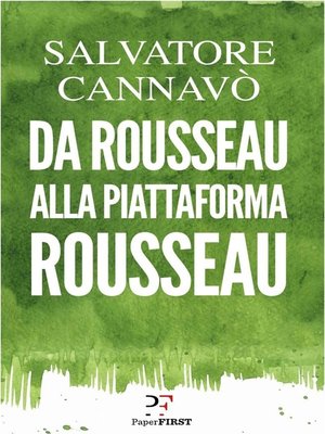 cover image of Da Rousseau alla piattaforma Rousseau